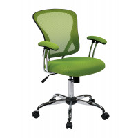OSP Home Furnishings JUL26-6 Juliana Task Chair with Green Mesh Fabric Seat
